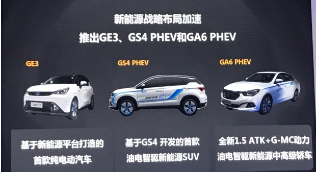 GA4/GS3等 广汽传祺公布部分新车信息
