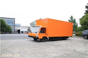 重型飞翼门电动物流车厂区机场车间仓库电动搬运车近距离货物转运